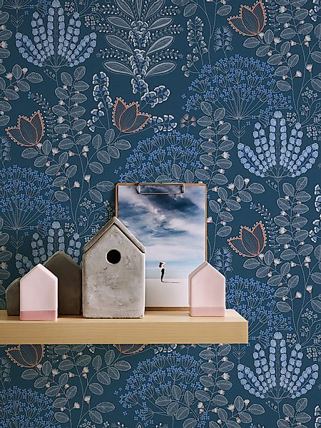 living walls Vliestapete Famous Garden Blumen-Tapete günstig online kaufen