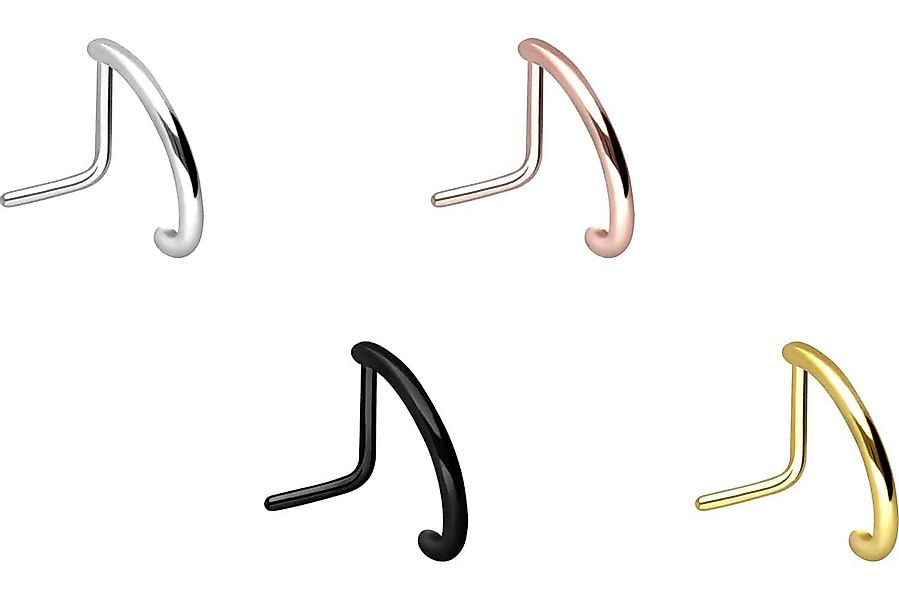 PIERCINGLINE Nasenpiercing Chirurgenstahl Nasenstecker RUNDES DESIGN günstig online kaufen