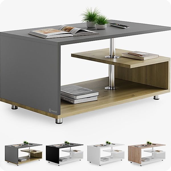 Casaria Couchtisch, Modernes Design, Zusätzliche Ablage, günstig online kaufen