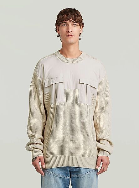 G-STAR Longpullover "Woven Mix Knit Pullover" günstig online kaufen