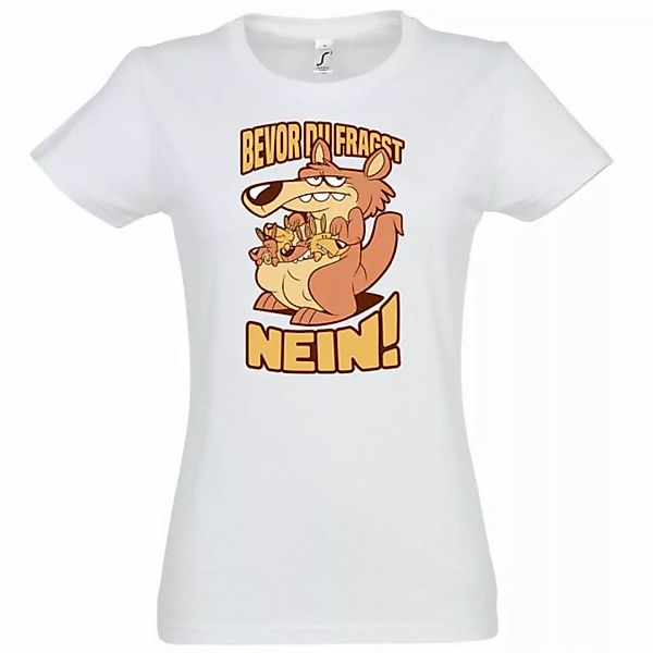 Youth Designz T-Shirt Bevor Du Fragst Nein! Damen Shirt mit lustigem Frontp günstig online kaufen