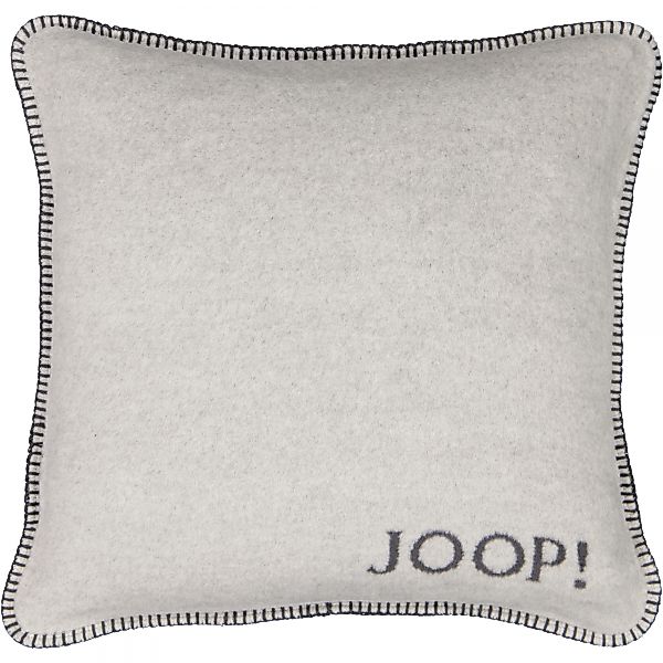 JOOP! Kissenhülle Uni-Doubleface - Größe: 50x50 cm - Farbe: Ash-Anthrazit günstig online kaufen