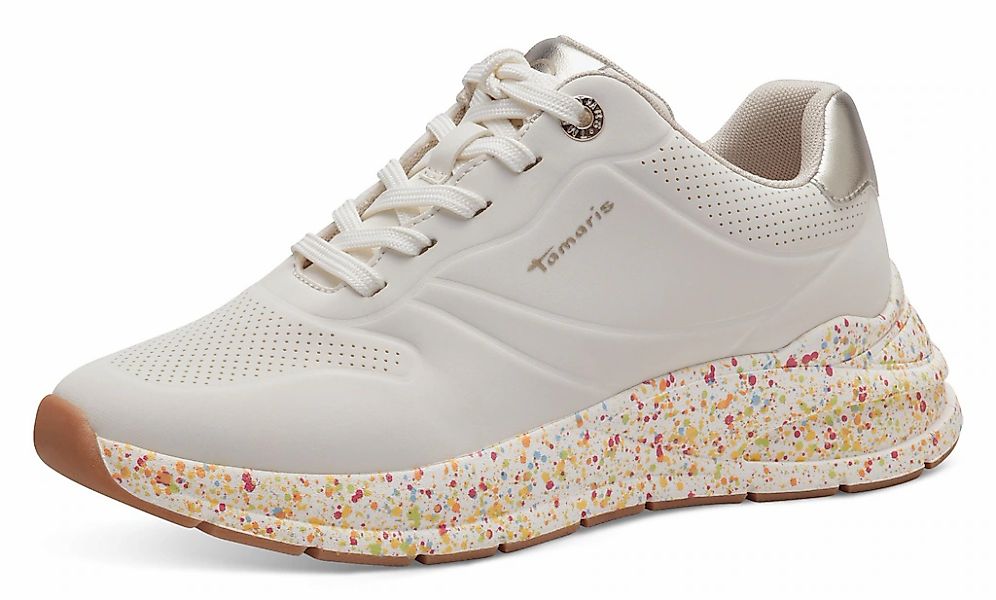 Tamaris Sneaker mit gesprenkelter Laufsohle, Freizeitschuh, günstig online kaufen