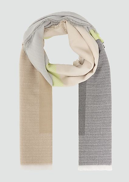 s.Oliver Schal Tuch, Jacquard-Tuch mit Love-Schriftzug günstig online kaufen