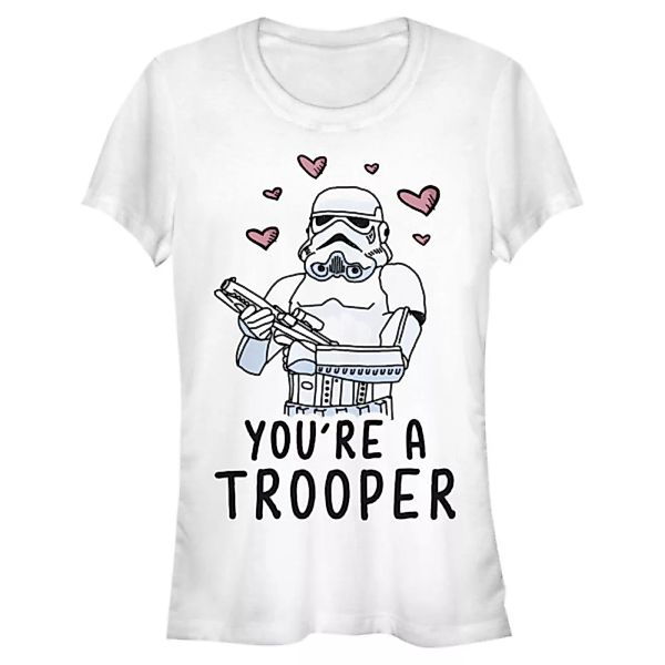 Star Wars - Trooper Love - Valentinstag - Frauen T-Shirt günstig online kaufen