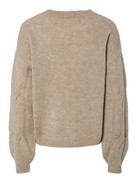 pieces Strickpullover PCJENNA LS O-NECK CABLE günstig online kaufen