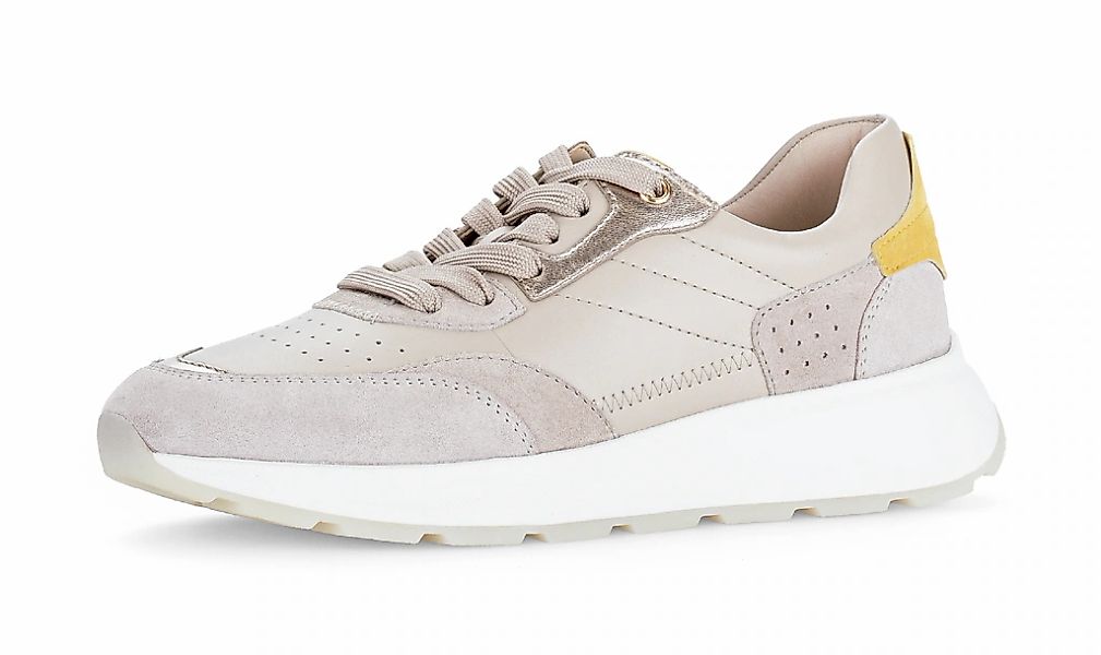 Gabor Keilsneaker, Freizeitschuh, Halbschuh, Schnürschuh mit Kontrastbesätz günstig online kaufen