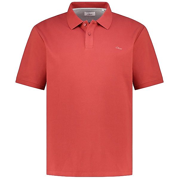 s.Oliver Poloshirt aus Baumwolle Farbe rot Größe: 4XL günstig online kaufen