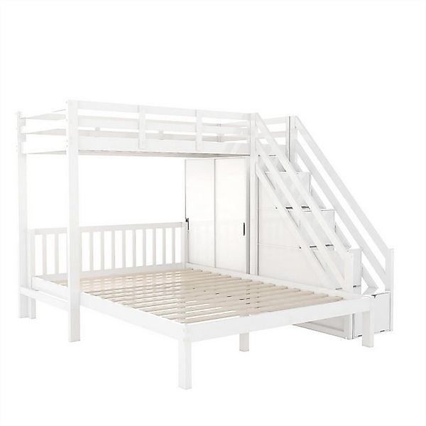 autolock Kinderbett Etagenbett mit Garderobe,Multifunktionales Kinderbett, günstig online kaufen