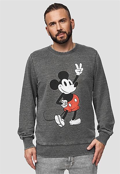 Recovered Sweatshirt "Disney Mickey Peace Pose", im zeitlosen Design günstig online kaufen