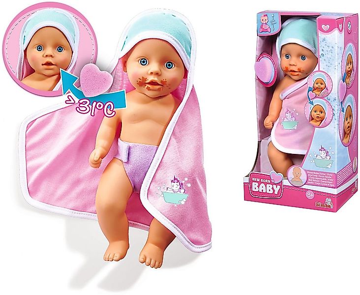 SIMBA Babypuppe New Born Baby, Dreckspatz, badefähig günstig online kaufen