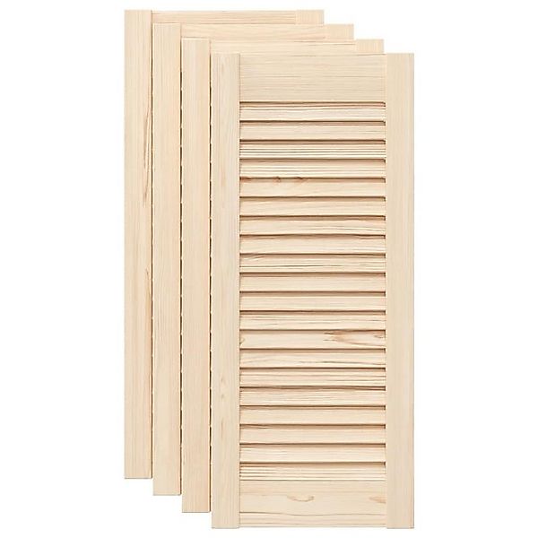 vidaXL Mehrzweckschrank Schranktüren Lamellen-Design 4 Stk 69x29,5cm Massiv günstig online kaufen