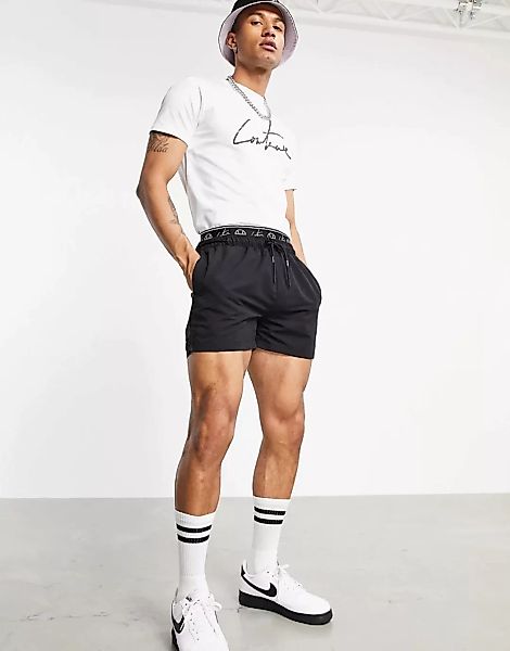 The Couture Club x ellesse – Naranjo – Shorts mit Logo in Schwarz günstig online kaufen