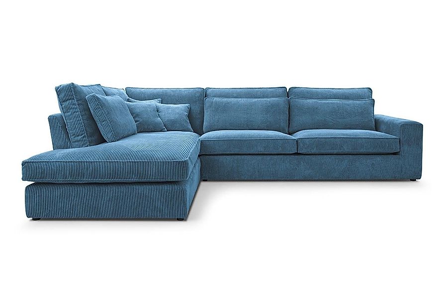 Beautysofa Ecksofa Gepolstertes mit dekorativen Kissen günstig online kaufen