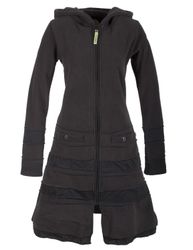 Vishes Wintermantel Patchwork Eco Recycling Fleecemantel günstig online kaufen