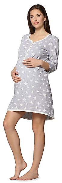 Be Mammy Umstandsnachthemd Damen Umstands Nachthemd günstig online kaufen