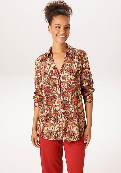 Aniston CASUAL Hemdbluse mit fantasievollem Blumendruck- jedes Teil ein Uni günstig online kaufen