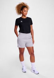 hummel T-Shirt Rundhalsausschnitt gesticktes Logo Regular günstig online kaufen