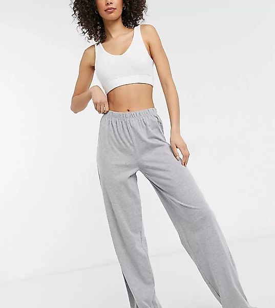 ASOS DESIGN Tall – Mix & Match – Jersey-Pyjamahose mit geradem Schnitt in K günstig online kaufen