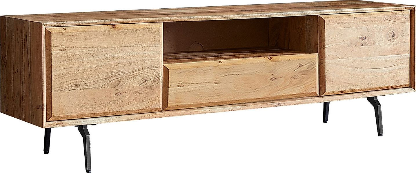 DELIFE Lowboard Shari, Akazie Natur 160 günstig online kaufen