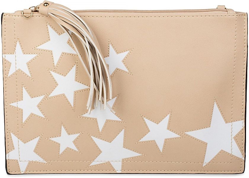 styleBREAKER Clutch Clutch mit Sterne Muster günstig online kaufen