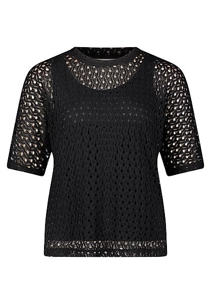 Betty&Co Kurzarmshirt "Betty & Co Damen Sweatpullover mit Fledermausärmeln" günstig online kaufen