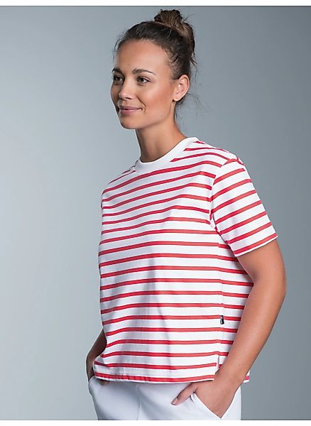 Trigema T-Shirt "TRIGEMA Cropped T-Shirt mit Ringelmuster", (1 tlg.) günstig online kaufen