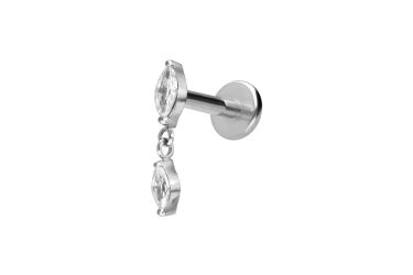 PIERCINGLINE Piercing-Set Titan Labret mit Push günstig online kaufen