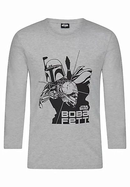 Star Wars Langarmshirt Star Wars Boba Fett Herren Langarm-Shirt Longsleeve günstig online kaufen