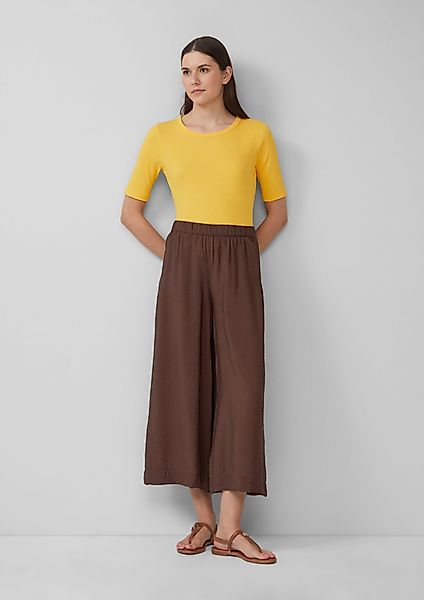 s.Oliver 3/4-Hose Strukturierter Hosenrock aus Viskosemix günstig online kaufen