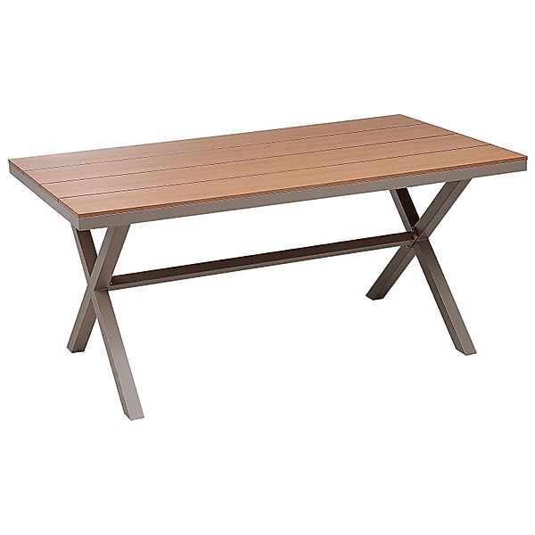 Beliani Gartentisch TIANO Taupe 160x90x73 günstig online kaufen