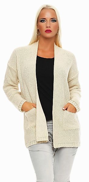 Mississhop Cardigan Strickjacke Cardigan Jacke Sweatshirt günstig online kaufen