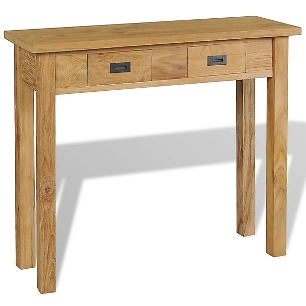 vidaXL Konsolentisch Massivholz Teak 90x30x80 cm 244481 günstig online kaufen