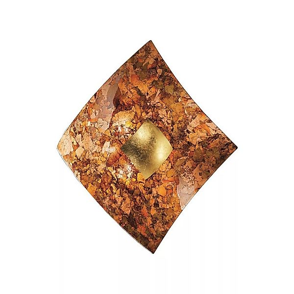 Wandleuchte Quadrangolo in Kupfer, 18 x 18 cm günstig online kaufen