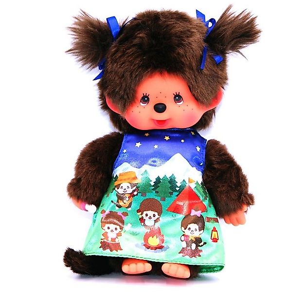 Monchhichi Plüschfigur Mädchen im Lagerfeuerkleid 20 cm Monchhichi Puppe Fa günstig online kaufen