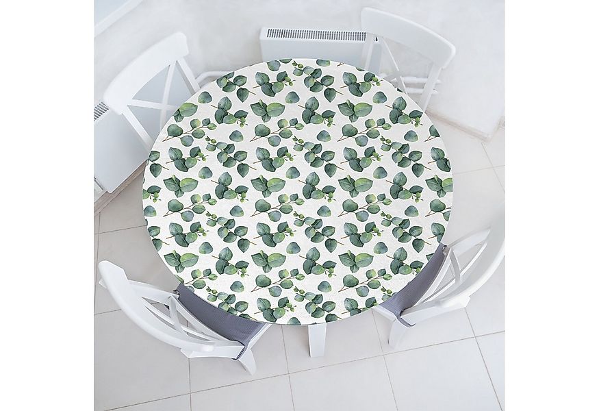 Abakuhaus Tischdecke Rundum-elastische Stofftischdecke, Blatt Aquarell Euca günstig online kaufen