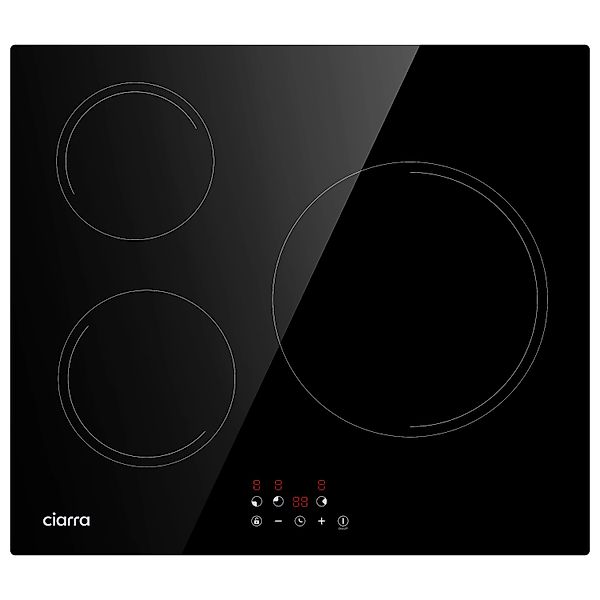 CIARRA Induktionskochfeld 60 cm 3 Kochfelder Einbau-Induktion VM3BIH-E günstig online kaufen