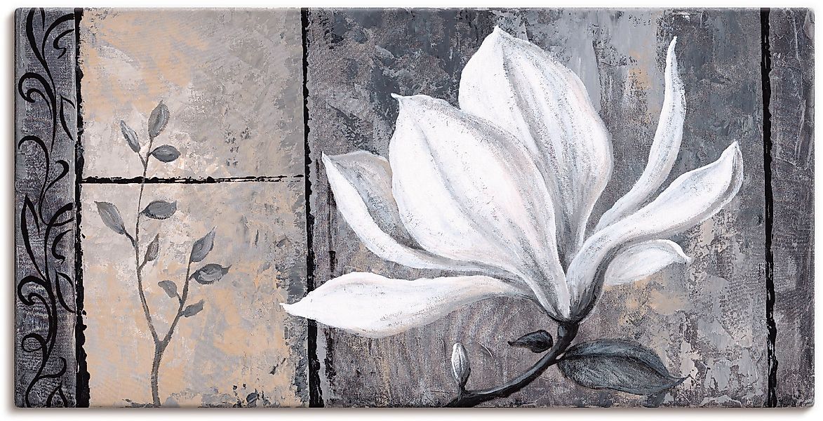 Artland Wandbild »Klassische Magnolie« Blumen 1 Stk. tlg. als Alubild, Outd günstig online kaufen