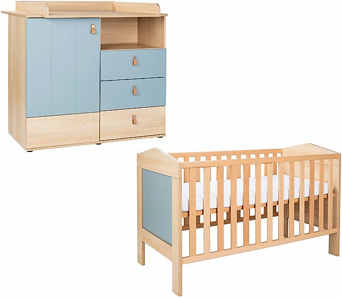 arthur berndt Babymöbel-Set "Babyzimmer-Set "Roofy" 2-teilig", (Spar-Set, 2 günstig online kaufen