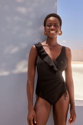 Next Badeanzug Shaping-Badeanzug im Wickeldesign mit günstig online kaufen