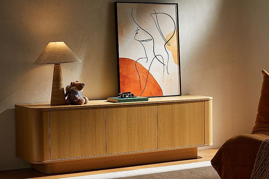 riess-ambiente TV-Board VALHALLA WOOD 160cm natur – Eichenholz-Optik, moder günstig online kaufen