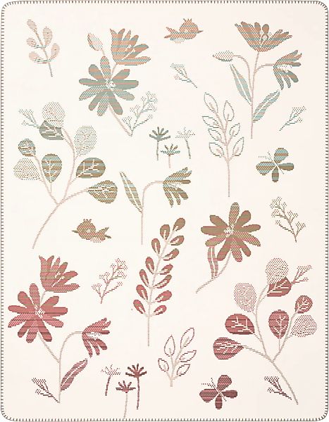 Biederlack Babydecke "Babydecke Wild Flowers" 75 x 100, mit Zierstich günstig online kaufen