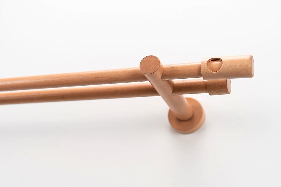 GARESA Gardinenstange "PANDRI" Ø 20 mm 2 läufig-läufig Wunschmaßlänge Vorha günstig online kaufen