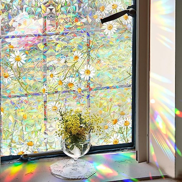 RWEUOQ Fensterfolie 2er-Set Regenbogen Fensterfolie mit günstig online kaufen