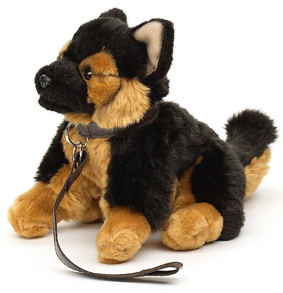 Uni-Toys Kuscheltier Hund m.Leine + Stimme, 18/19 cm - versch. Modelle - Pl günstig online kaufen