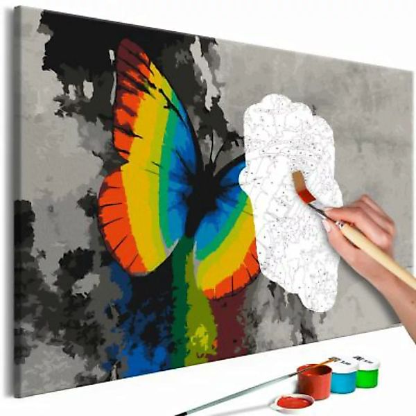 artgeist Malen nach Zahlen Colourful Butterfly mehrfarbig Gr. 60 x 40 günstig online kaufen