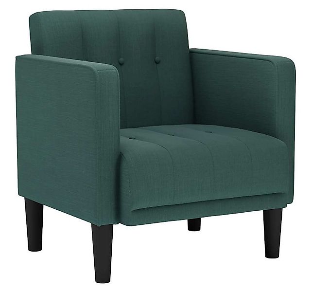 vidaXL Sessel Sessel mit Armlehnen Dunkelgrün 53 cm Stoff (1-St) günstig online kaufen