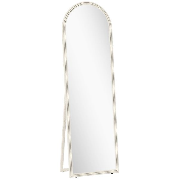 HOMCOM Bogen Ganzkörperspiegel 160 x 50 cm Standspiegel mit Steinoptik, Wan günstig online kaufen