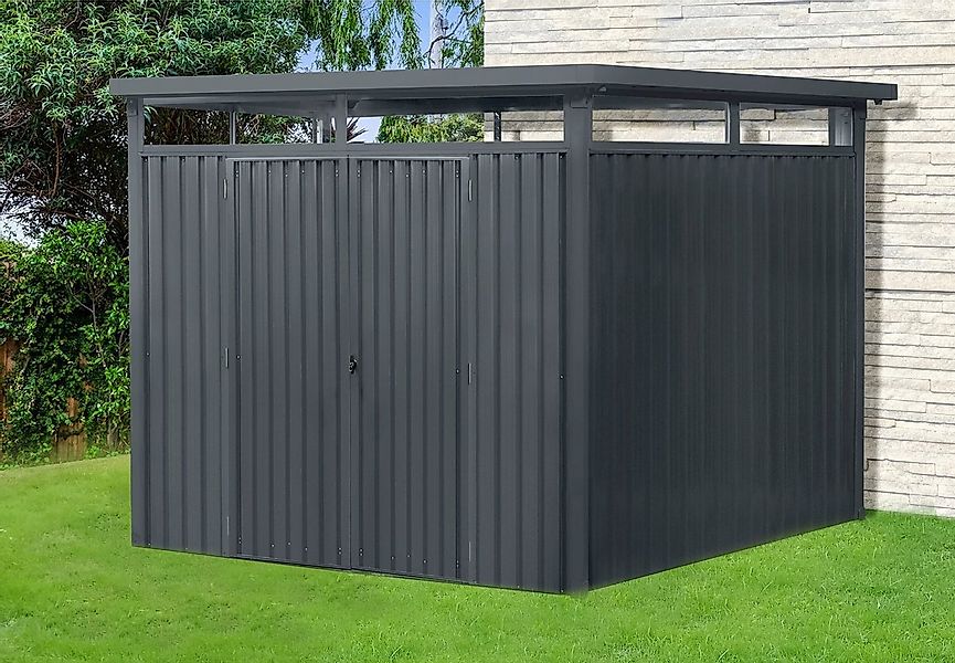 KONIFERA Gerätehaus Stefano maxi, BxT: 290x245 cm, (Set), Metall günstig online kaufen