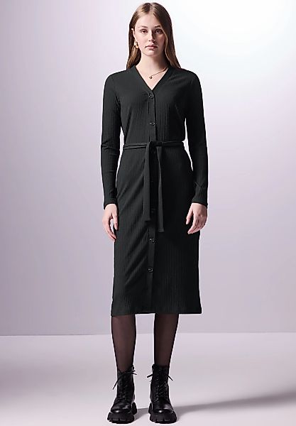 STREET ONE STUDIO Midikleid Ohne Taschen mit Knopfleiste günstig online kaufen